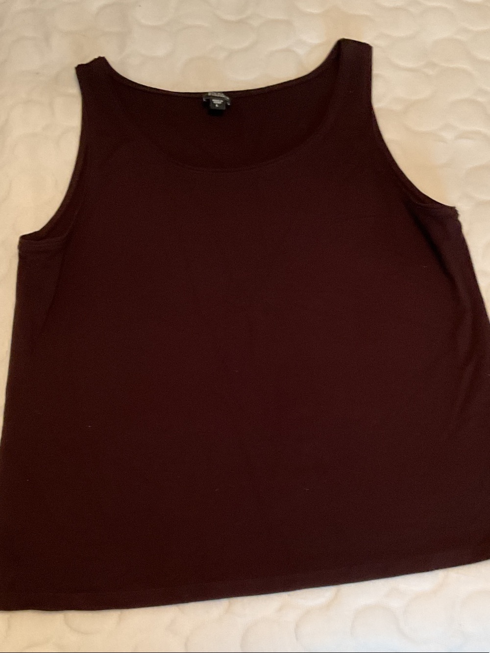Eileen Fisher Sleeveless Tank Top - Burgundy